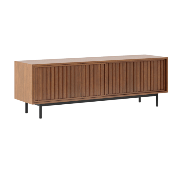 Furn Heaven Porto Slatted Media Console