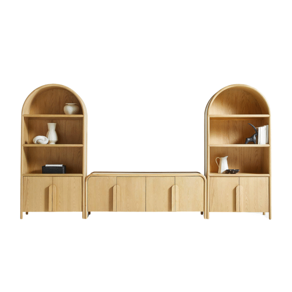 Furn Heaven Elora Arch Media Console Set