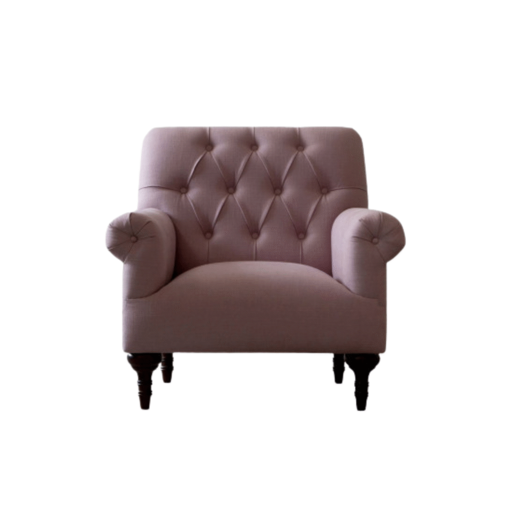 Furnheaven Brera Tufted Fabric Armchair