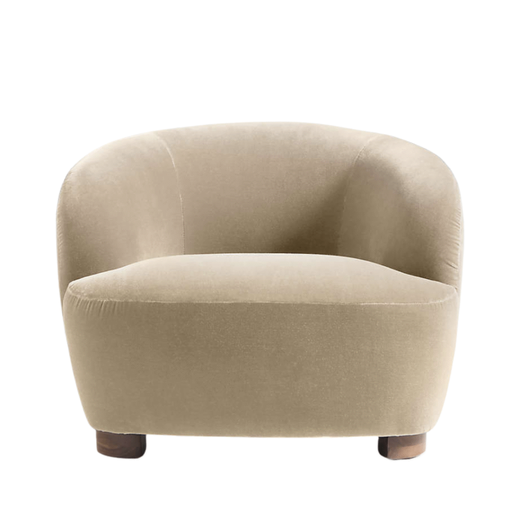 Furnheaven Taupe Market Accent Chair