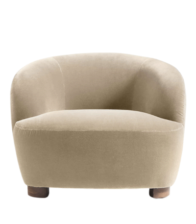 Furnheaven Taupe Market Accent Chair