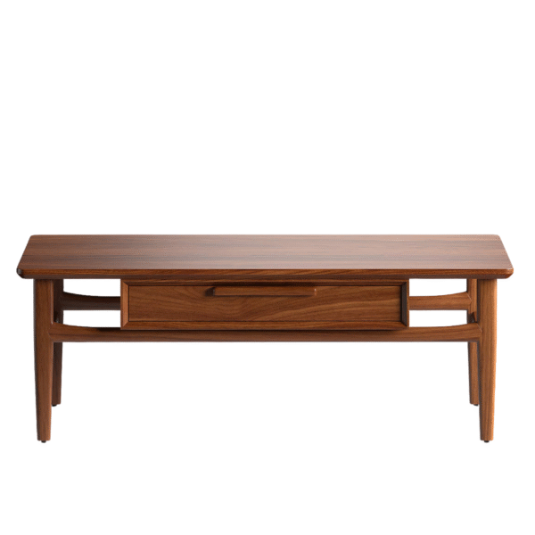 Furn Heaven Vintage Walnut Center Table