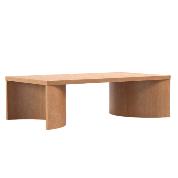 Furn Heaven Oak Arch Base Coffee Table