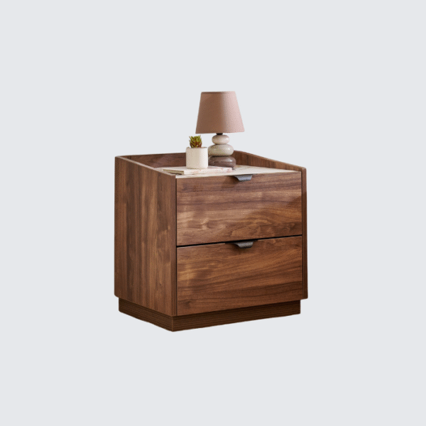 Furnheaven Hadley Bedside Table with Drawers