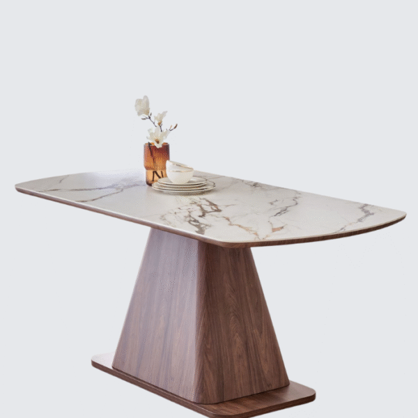 Furnheaven Hadley Ceramic Top 6-Seater Dining Table