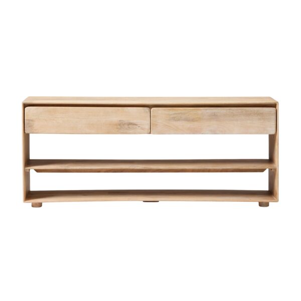 furnheaven Anton Solid Wood Console (60")