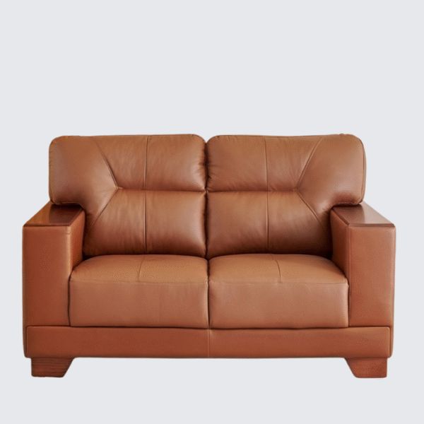 Furnheaven Walter Half Leather 2-Seater Sofa