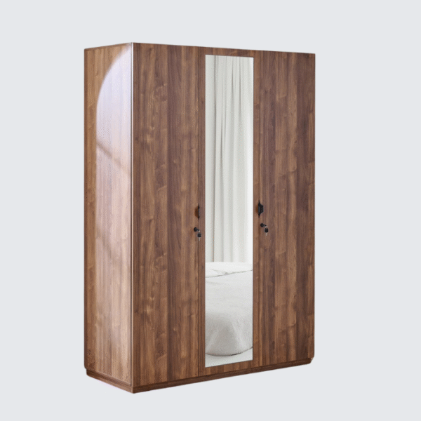 Furnheaven Hadley 3-Door Wardrobe with Mirror