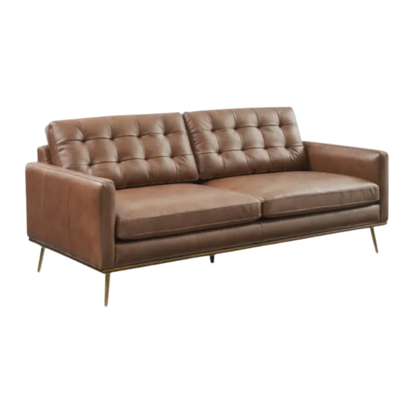 Furnheaven Patrick Leather 3 Seater Sofa