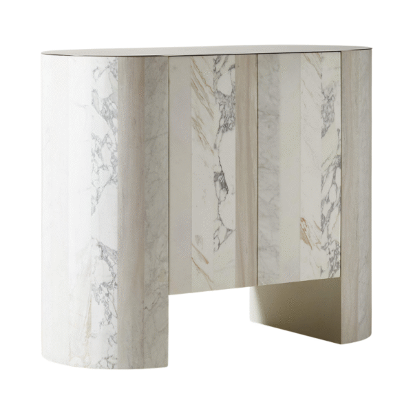 Furnheaven Fiera Marble Bar Cabinet