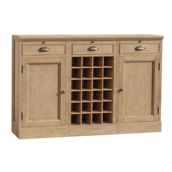 Furnheaven Modular Bar Buffet With Wine Grid