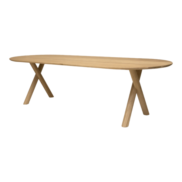Furnheaven Mabel 6 Seater Oak Dining Table Set With Chairs