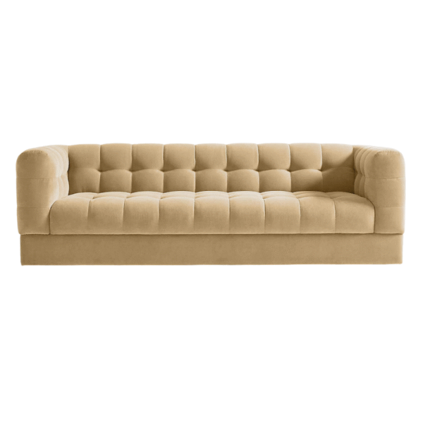Furnheaven Chiltern Velvet Tufted Sofa 94"
