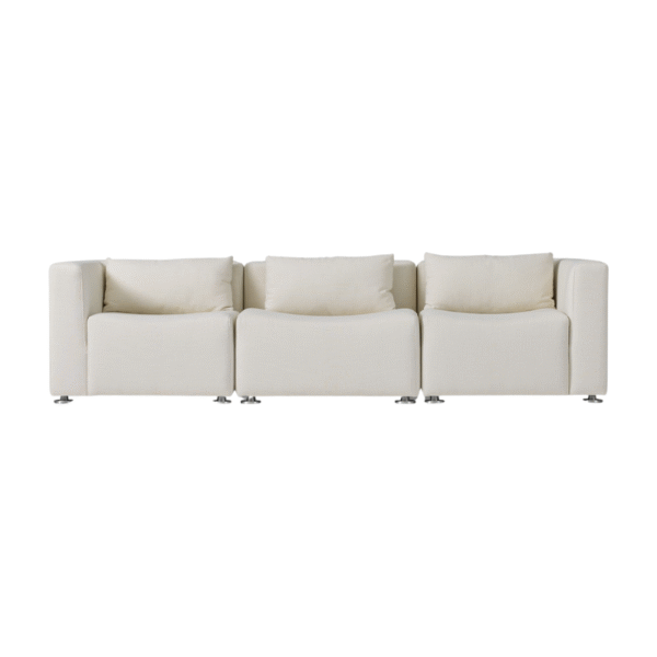 Furnheaven Billy Cotton Curved Sofa
