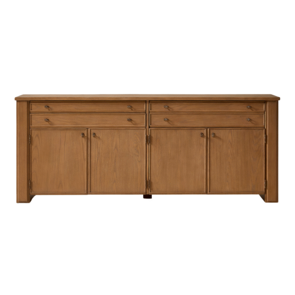 Furnheaven Daybreak 80" Light Ash Wood Credenza