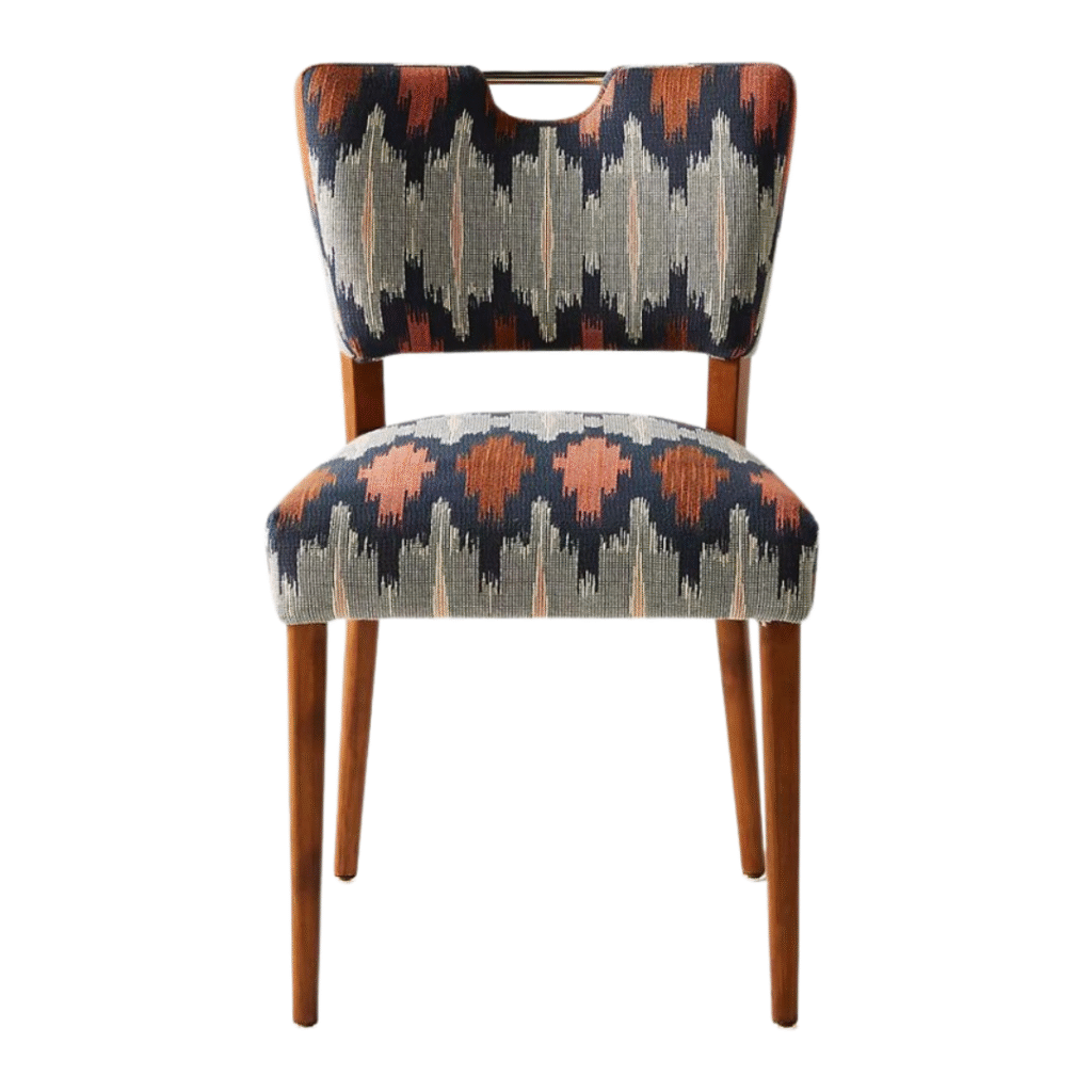 Ikat Upholstered Dining Chair